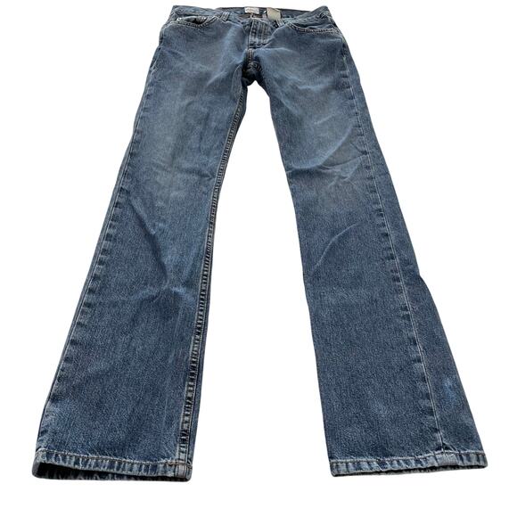 Y2K Calvin Klein Low Rise size 5 Bootcut Jeans 28 x 32 Sandblast Color - Picture 1 of 11